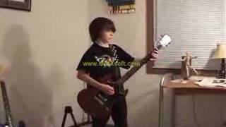 12 year old kid plays Stevie Ray Pride and Joy on guitar [upl. by Inohtna604]