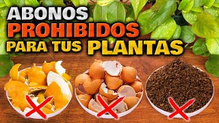 ¡CUIDADO Estos ABONOS CASEROS son PELIGROSOS para tus PLANTAS  Abono Casero Jardin o Huerto Urbano [upl. by Barbabra]