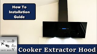 How To Install a Cooker Extractor Hood SIA TAG90BL [upl. by Louis]