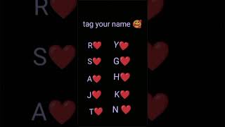 First letter your name your name love 😀😀🥰🥰💗 friends 💗❤️ [upl. by Ashien]