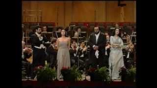 Angela GheorghiuLuciano Pavarotti  Modena 2001  LIVE IN CONCERT [upl. by Brena255]