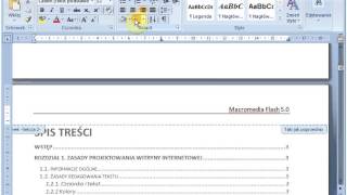 Nagłówki i stopki  Profesjonalne formatowanie [upl. by Latea953]