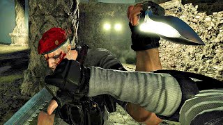 Resident Evil 4 Remake VR  Krauser Boss Fight 4K 60FPS Knife Only [upl. by Tsirhc]