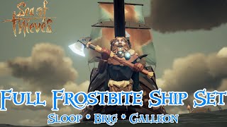 The Frostbite Full Ship Set Sea of Thieves Winter Theme Ship [upl. by Moseley]