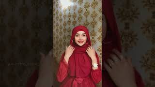 Quick Hijab Tutorial with Chiffon Georgette Scarf  The Hijab Company [upl. by Ajiram]