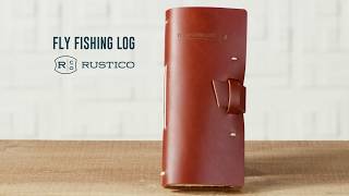 Rustico Leather Fishing Log Books for  Fly Fishing  Bass Fishing  Deep Sea Fishing [upl. by Ilojne]