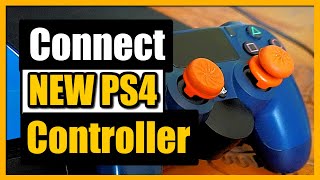 How to Connect New PS4 Controller to PS4 Fix If Not Pairing [upl. by Etrem]