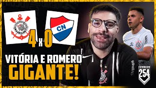 ROMERO É GIGANTE YURI CRAVOU E CORONADO TEM FUTURO  CORINTHIANS 4X0 NACIONAL [upl. by Abbye41]