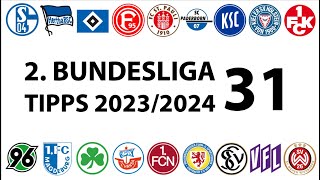 Bundesligatipps 2Liga  31Spieltag  Saison 20232024 [upl. by Oilalue499]