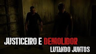 Justiceiro e Demolidor Lutando Juntos [upl. by Yborian]