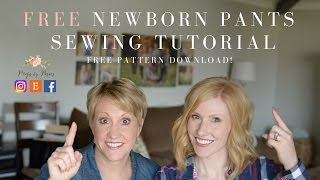 DIY Upcycled Newborn Prop Pants Tutorial and Free Sewing Pattern [upl. by Teagan]