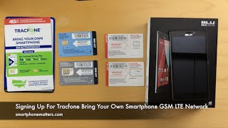 Signing Up For Tracfone Bring Your Own Smartphone GSM LTE Network [upl. by Ocir]