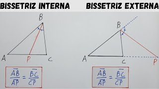 Teorema das Bissetrizes Internas e Externas [upl. by Checani]