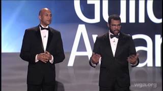 Key amp Peele demonstrate their videogame playing skills at the 2013 Writers Guild Awards [upl. by Noland]