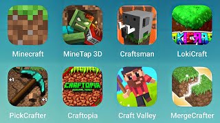 Minecraft MineTap 3D Craftsman Lokicraft PickCrafter Craftopia Craft Valley MergeCrafter [upl. by Felix]