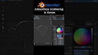 Subsurface Scattering In Blender Eevee shorts [upl. by Beasley906]