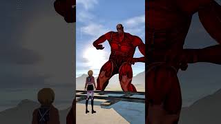 Armin vs Colossal TItan Version 2 😂 attackontitan aot anime colossaltitan arminarlert vrchat [upl. by Eveam219]