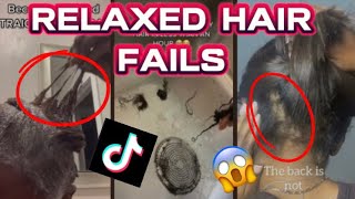 RELAXED HAIR FAILS TIKTOK COMPILATION [upl. by Chernow]