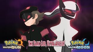 Pokemon Ultra Sun and Ultra Moon Ash Vs Dark Hero Ultra Arceus [upl. by Attennyl22]