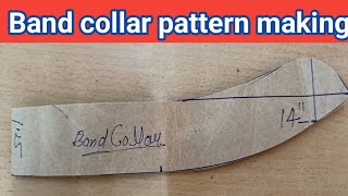 Band collar stand collar amd mandaring collar pattern makingvpfashion sewingtechnologyroundcollar [upl. by Nahtaneoj]