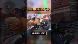 Jett Knife OP🔥valorant valorantclipss8ul jett clutch binks viralshorts vct ytshorts ascent [upl. by Naitsirhc]