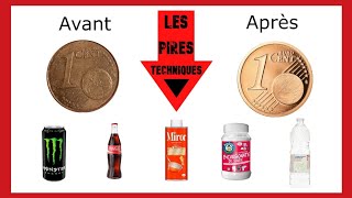 Les PIRES Techniques pour Nettoyer une Pièce de monnaie [upl. by Ieppet]