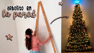 ❌ ¡SIN CLAVOS ÁRBOL de NAVIDAD en la PARED Christmas TREE DECORATIONS Adornos NAVIDEÑOS [upl. by Stanford]