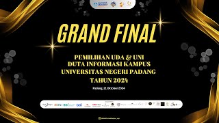 GRAND FINAL  Pemilihan UDA dan UNI Duta Informasi Kampus UNP tahun 2024 [upl. by Zusman]