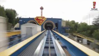 POV Superman Escape from Krypton  Six Flags Magic Mountain [upl. by Chader]