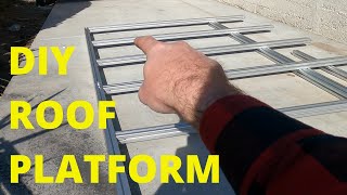 Aluminum roof rack platform build plans Save hundreds building it yourself Wasatch Moto [upl. by Nitsur]