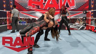 WWE 2K23 RAW NIA JAX amp TAMINA VS THE UNHOLY UNION [upl. by Aihcropal]