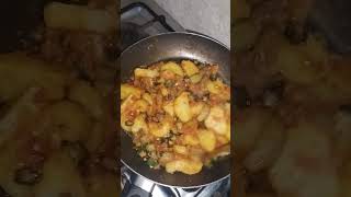 Eggplant okra and potato stew with rice for dinner food family dinner shorts youtube [upl. by Falo566]