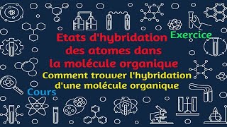 02 Etats dhybridation des atomes dans la molécule organique Cours et Exercice [upl. by Lohman]