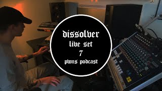 Dissolver live  30 min Dawless Hard Techno Set 7  TR8S  MPC Live  TB3  AS1 [upl. by Weinman]