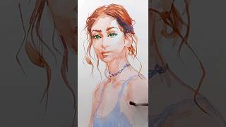 19 minute croquis with watercolor croquis drawing shorts [upl. by Tiffany]