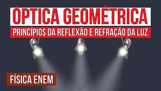 ÓPTICA GEOMÉTRICA princípios da reflexão e refração da luz  Física para o Enem  Flaverson Batista [upl. by Sachsse]