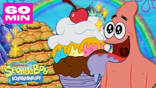 SpongeBobs hungrigste ESSENsmomente  60 Minuten lang 🍔  SpongeBob Schwammkopf [upl. by Barnie]