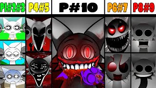 Phase 1 VS Phase 2 VS Phase 3 VS Phase 4 VS Phases 610 in Incredibox Sprunki versions  NEW SOUND [upl. by Idid241]