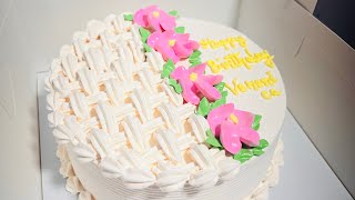 Flower Basket Cake Decorating ideas trending viral youtubevideo youtubevideos youtubechannel [upl. by Ahsiekrats]