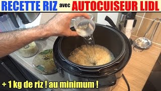 recette riz autocuiseur électrique silvercrest sskt 900 electric pressure cooker elektrischer [upl. by Amilah]