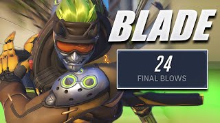 GENJI NANO BLADE IN SEASON 12 IS PRETTY GOOD Genji full gameplay [upl. by Akcirre]