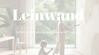 DIY Leinwand aus Bio Baumwolle und Kalkfarbe [upl. by Divadnahtanoj]