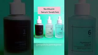 Kbeauty Numbuzin Serum Swatches  Review [upl. by Pallas291]