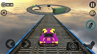 Level 9 impossible tracks car stunt purple car gameplay [upl. by Atinad243]