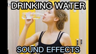 DRINKING WATER SOUND EFFECT COPYRIGHT FREE [upl. by Eerrehc197]