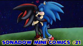 A delicious kiss😘  Sonadow mini comic dubs 21 [upl. by Enerual]