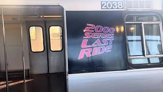 2000 Series Last Ride Train Arrives at Hyattsville Metro Station [upl. by Brooking]