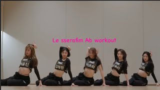 Le sserafim Workout [upl. by Aroved]