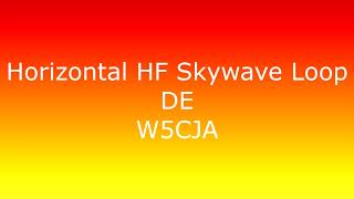 HF Horizontal Loop Antenna hamradio [upl. by Tezzil]