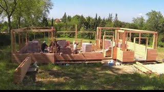 Montage petite maison  Montage dune Maison Brikawood HD 1080p  Brikawood International  wood [upl. by Chaves]